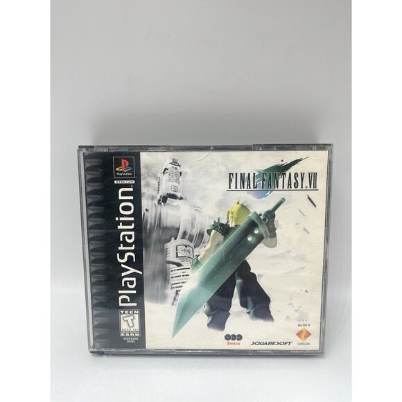 Final Fantasy VII (PlayStation 1, 1997) PS1 TESTED Video Game - Picture 1 of 16